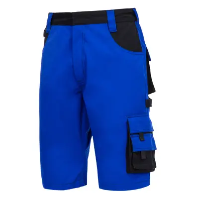NITRAS MOTION TEX PLUS, Arbeitshose, kurz, königsblau / schwarz, OEKO-TEX (7601)