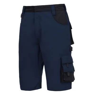 NITRAS MOTION TEX PLUS, Arbeitshose, kurz, marineblau / schwarz, OEKO-TEX (7606)