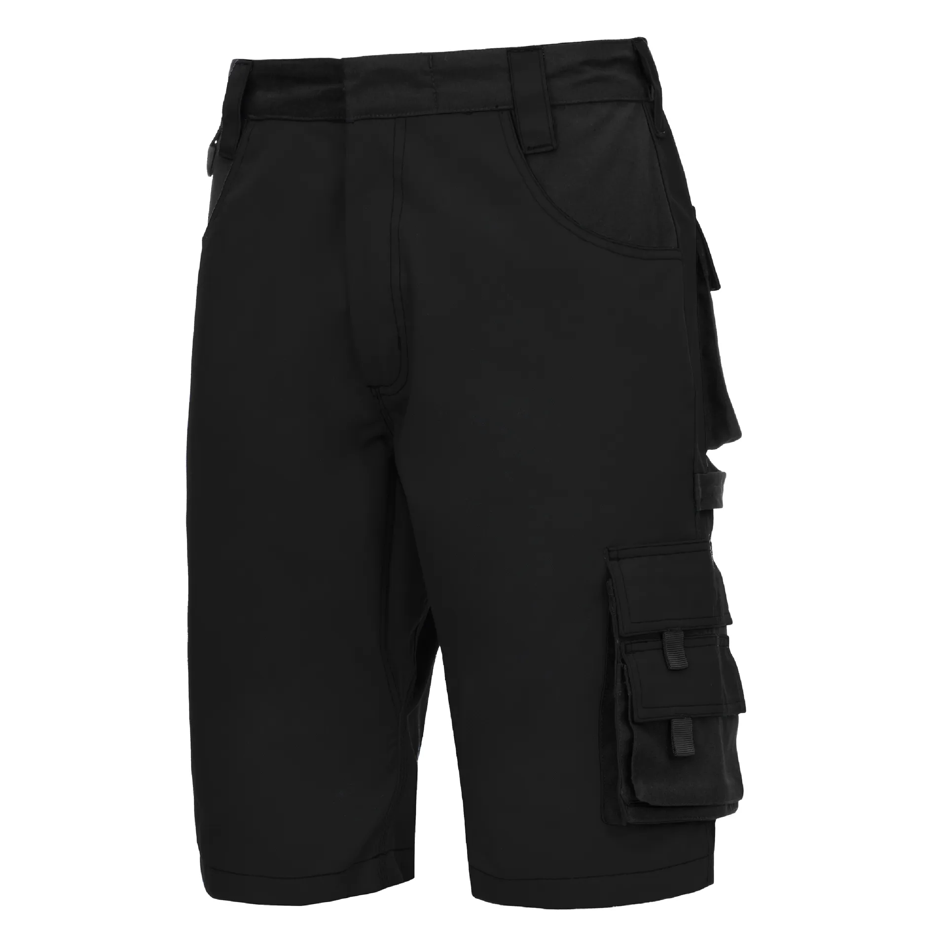 NITRAS MOTION TEX PLUS, Arbeitshose, kurz, schwarz, OEKO-TEX (7600)