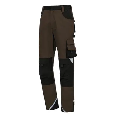 NITRAS MOTION TEX PLUS, Arbeitshose, lang, braun / schwarz, OEKO-TEX (7617)