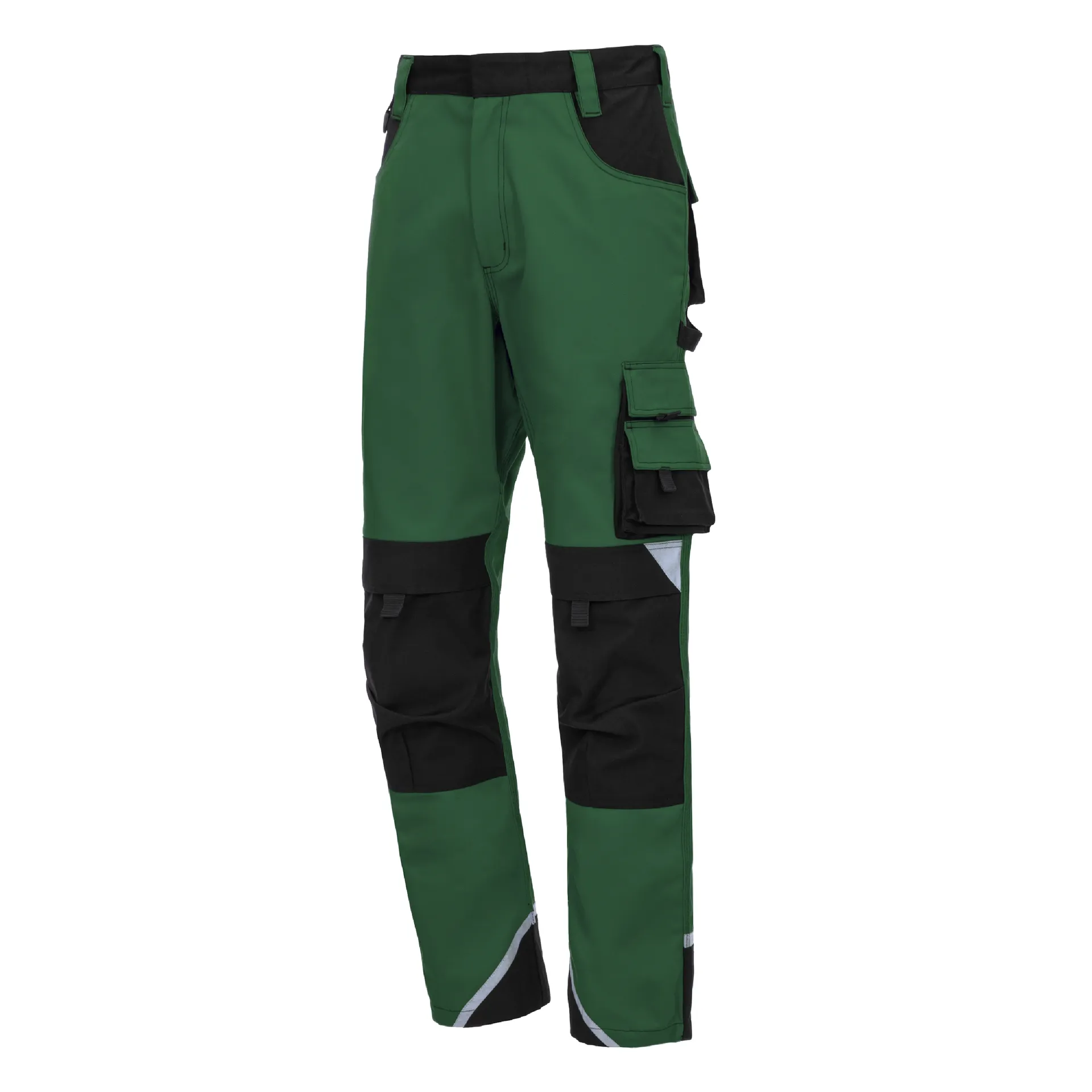 NITRAS MOTION TEX PLUS, Arbeitshose, lang, grün / schwarz, OEKO-TEX (7614)