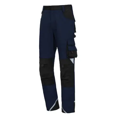 NITRAS MOTION TEX PLUS, Arbeitshose, lang, marineblau / schwarz, OEKO-TEX (7616)