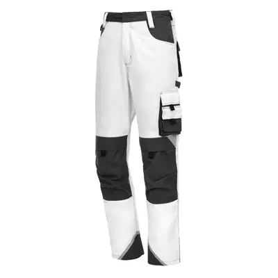 NITRAS MOTION TEX PLUS, Arbeitshose, lang, weiß / grau, OEKO-TEX (7613)