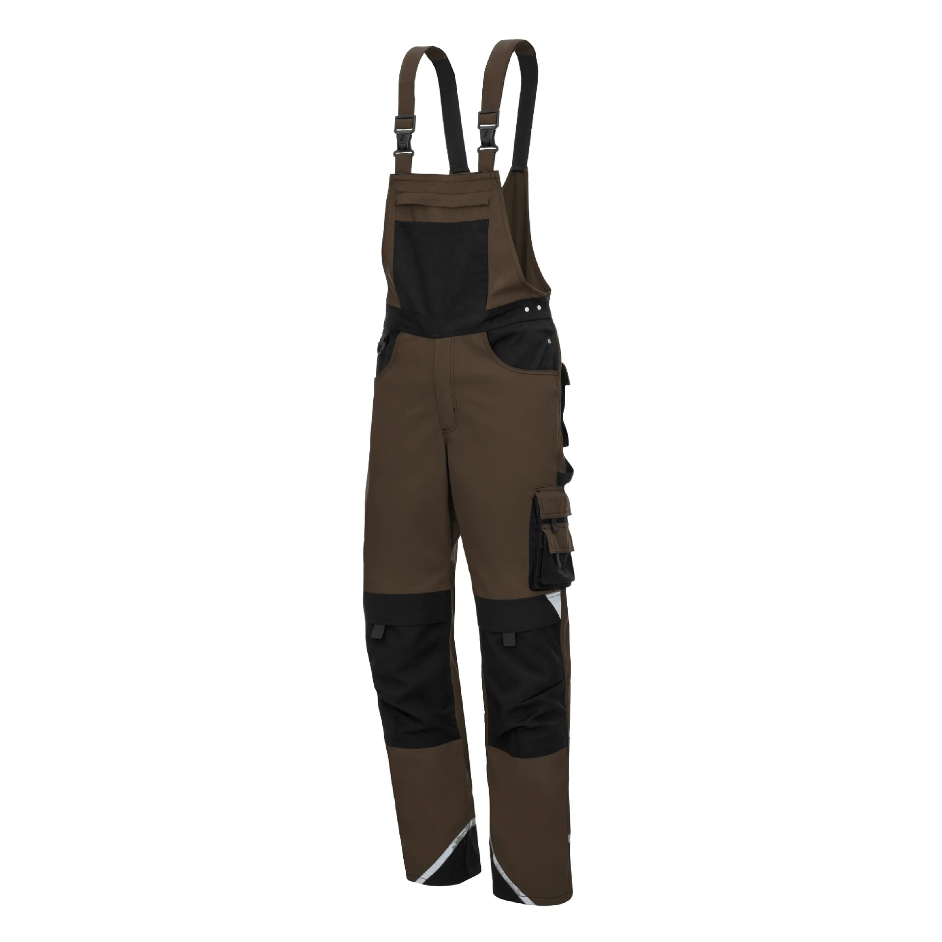 NITRAS MOTION TEX PLUS, Latzhose, braun / schwarz, OEKO-TEX (7627)