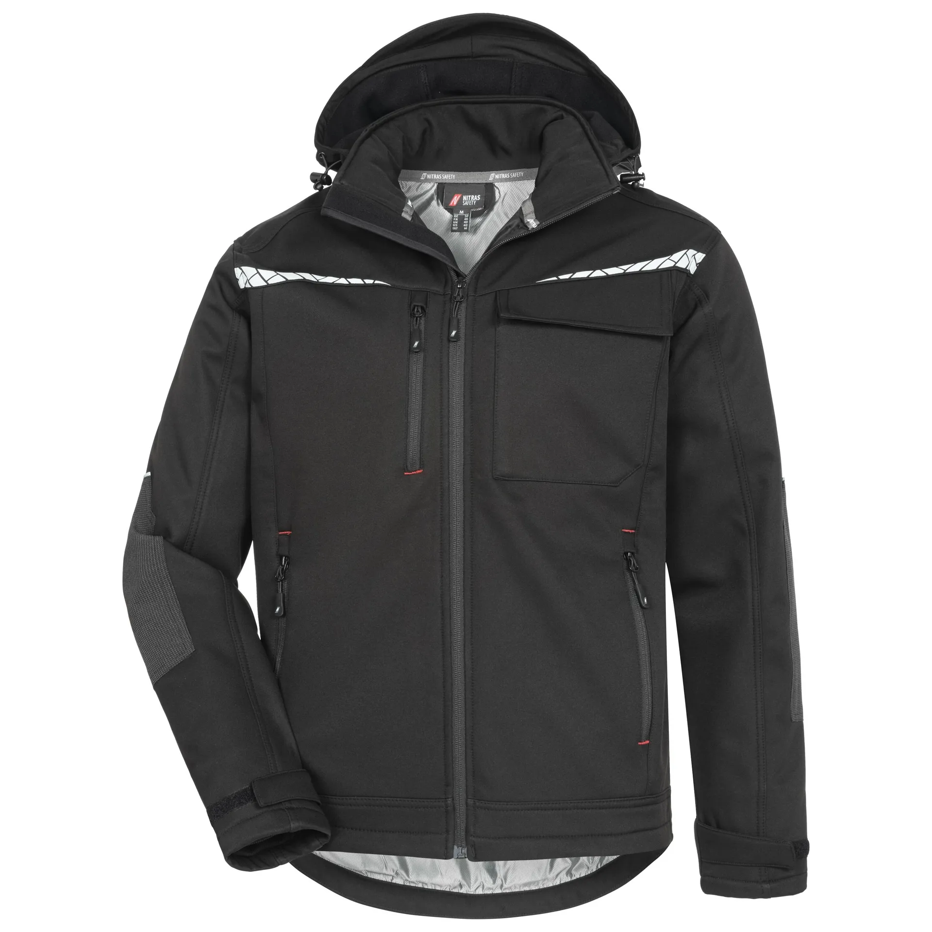NITRAS MOTION TEX PLUS, Softshelljacke, schwarz, OEKO-TEX (7180)