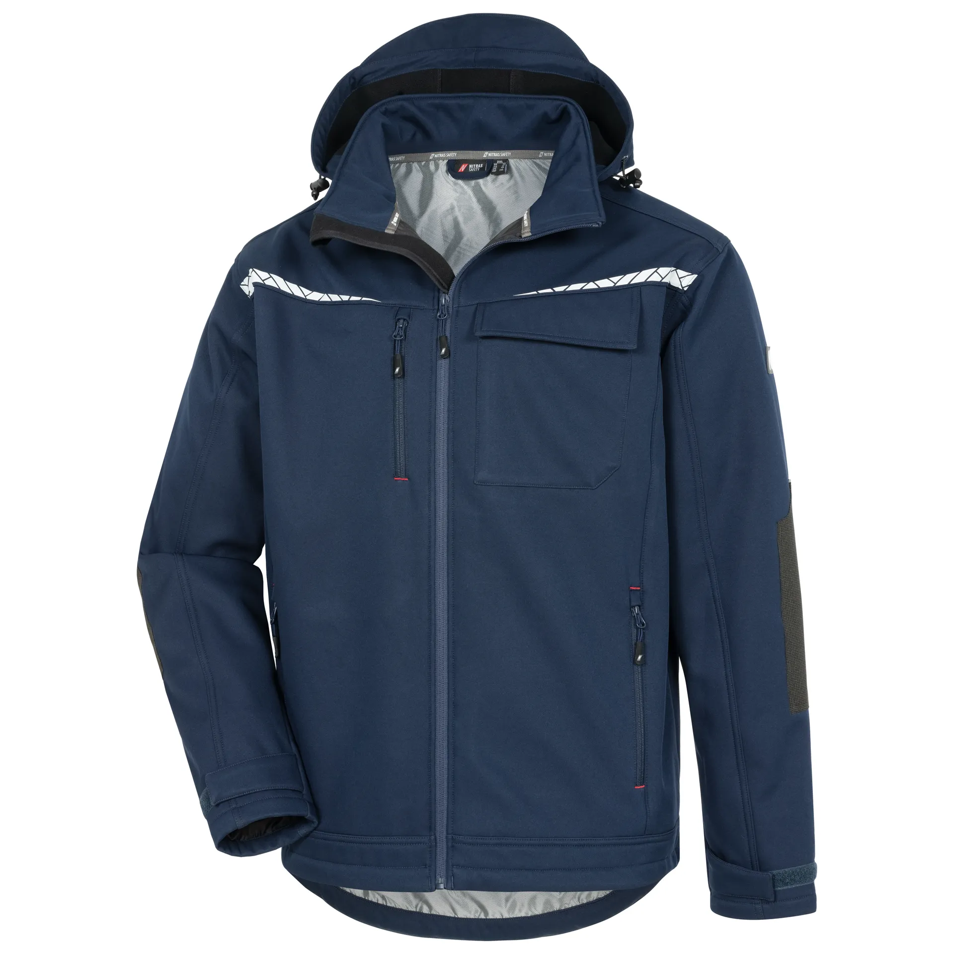 NITRAS MOTION TEX PLUS, Softshelljacke, weiß / grau, OEKO-TEX (7183)