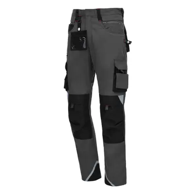 NITRAS MOTION TEX PRO FX, Arbeitshose, lang, grau / schwarz, OEKO-TEX (7712)