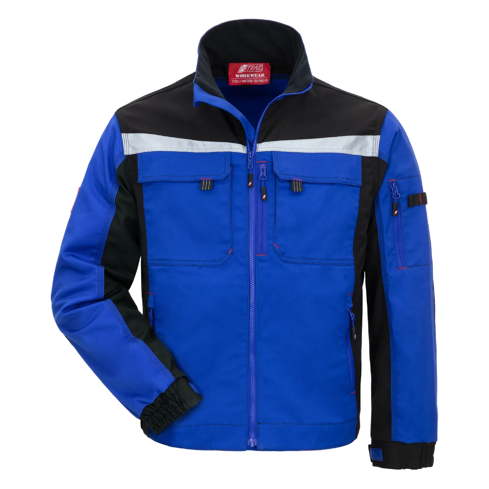 NITRAS MOTION TEX PRO FX, Arbeitsjacke, königsblau / schwarz, OEKO-TEX (7751)