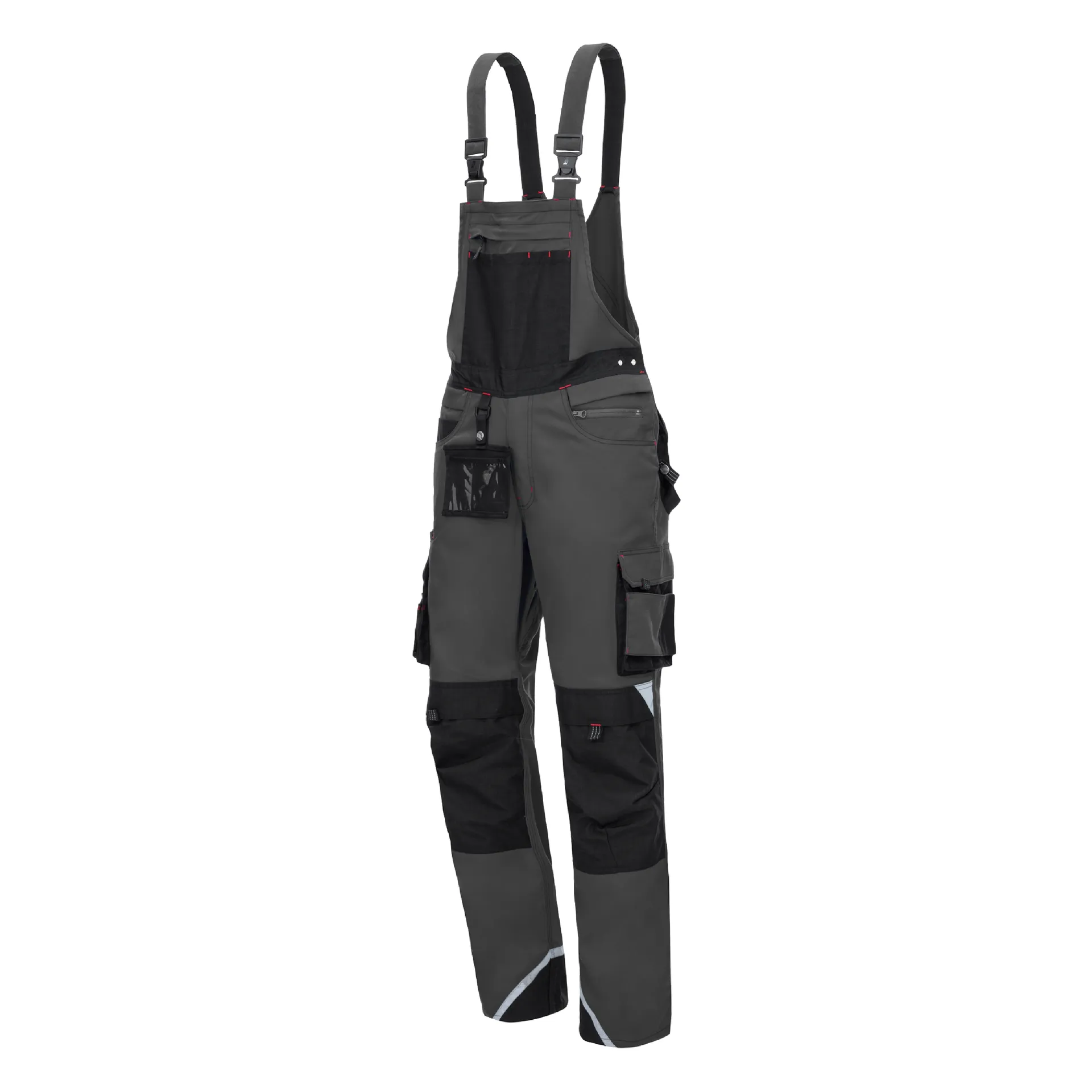 NITRAS MOTION TEX PRO FX, Latzhose, grau / schwarz, OEKO-TEX (7722)