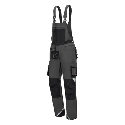 NITRAS MOTION TEX PRO FX, Latzhose, grau / schwarz, OEKO-TEX (7722)