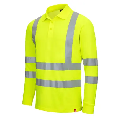 NITRAS MOTION TEX VIZ, Warn-Langarm-Poloshirt, neongelb, EN ISO 13688, EN ISO 20471, EN 13758-2 (7014)