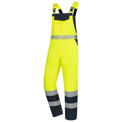 NITRAS MOTION TEX VIZ, Warn-Winterhose, neongelb / marineblau, EN ISO 13688, EN ISO 20471, EN 342, EN 343, OEKO-TEX (7581)