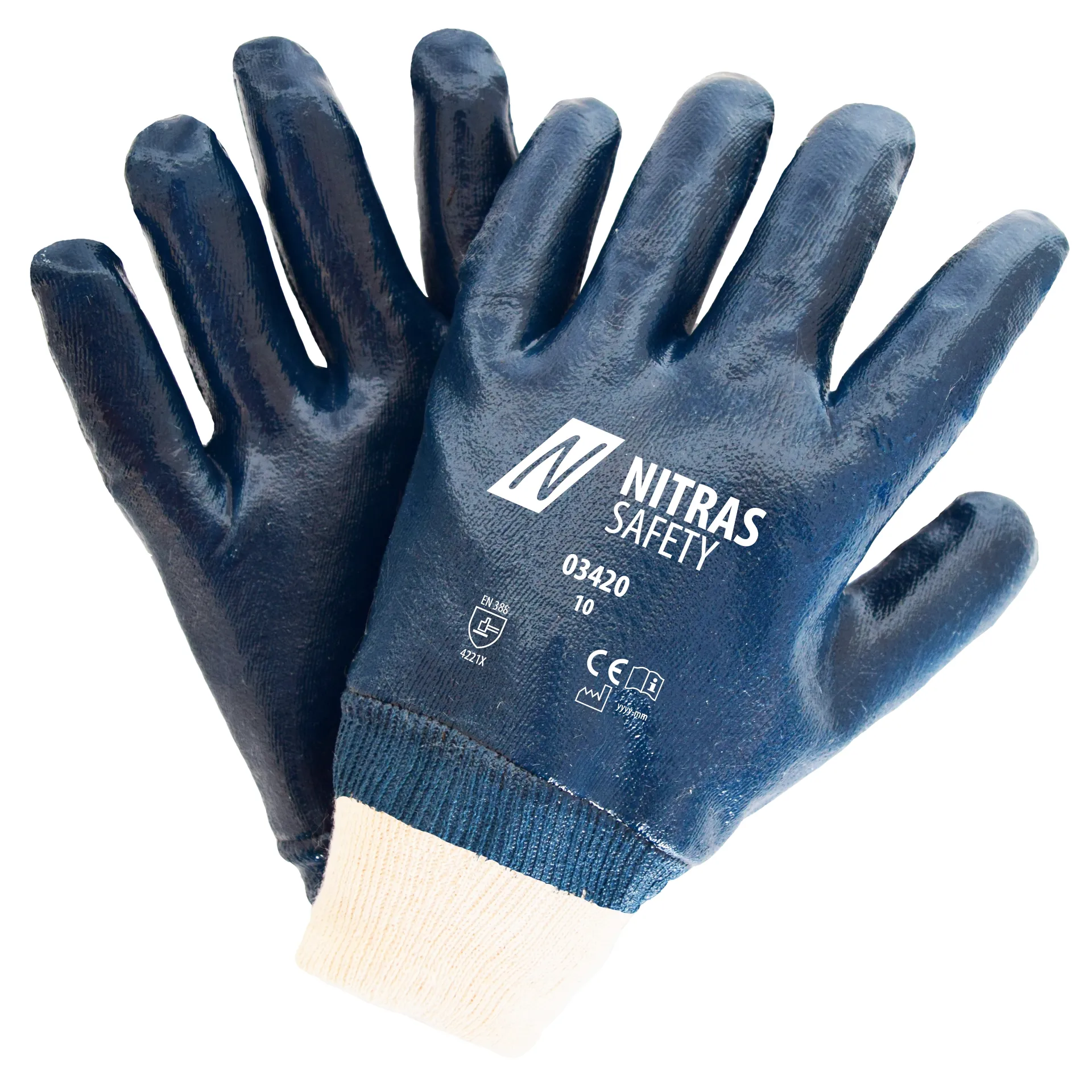 NITRAS Nitrilhandschuhe, blau, EN 388 (03420)