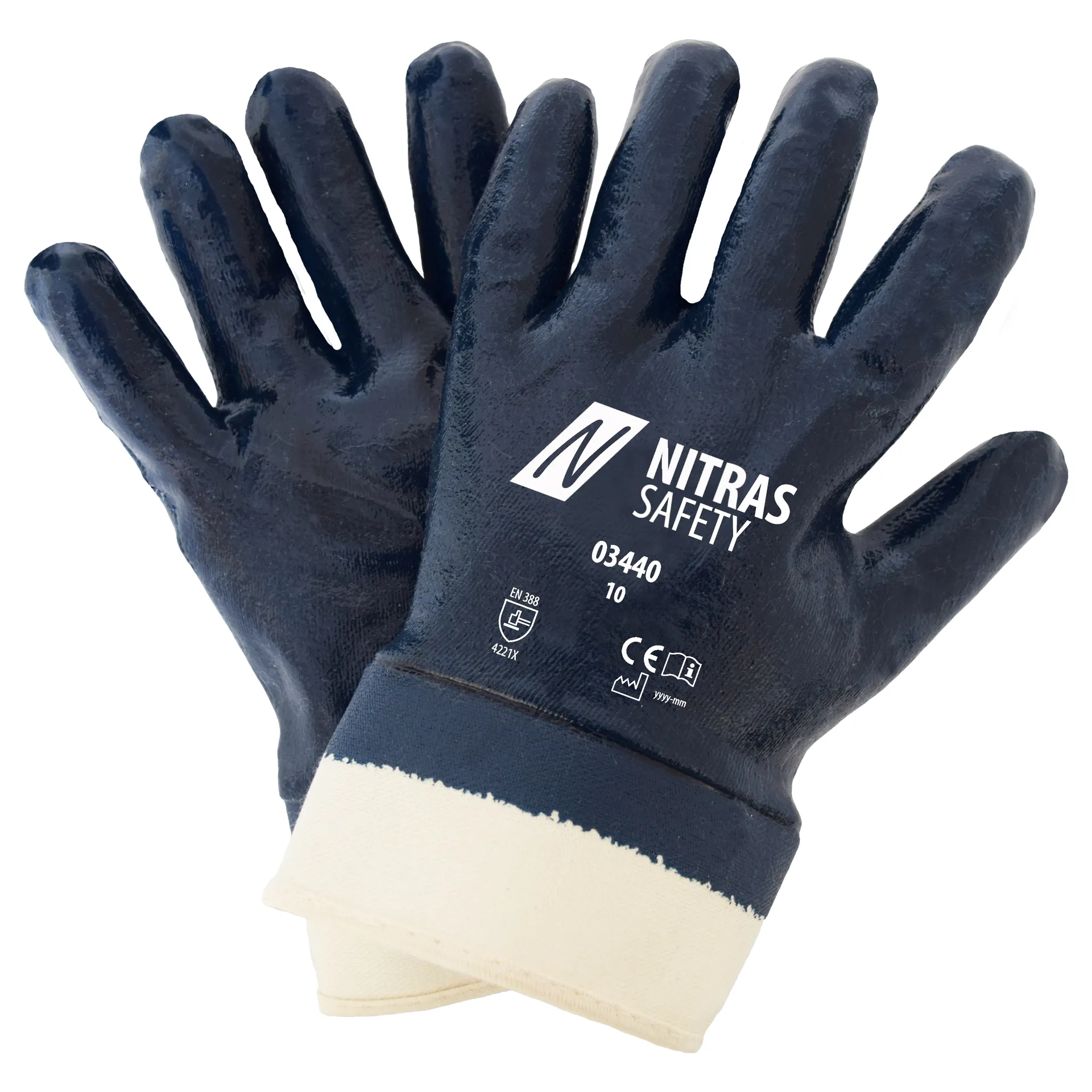 NITRAS Nitrilhandschuhe, blau, EN 388 (03440)