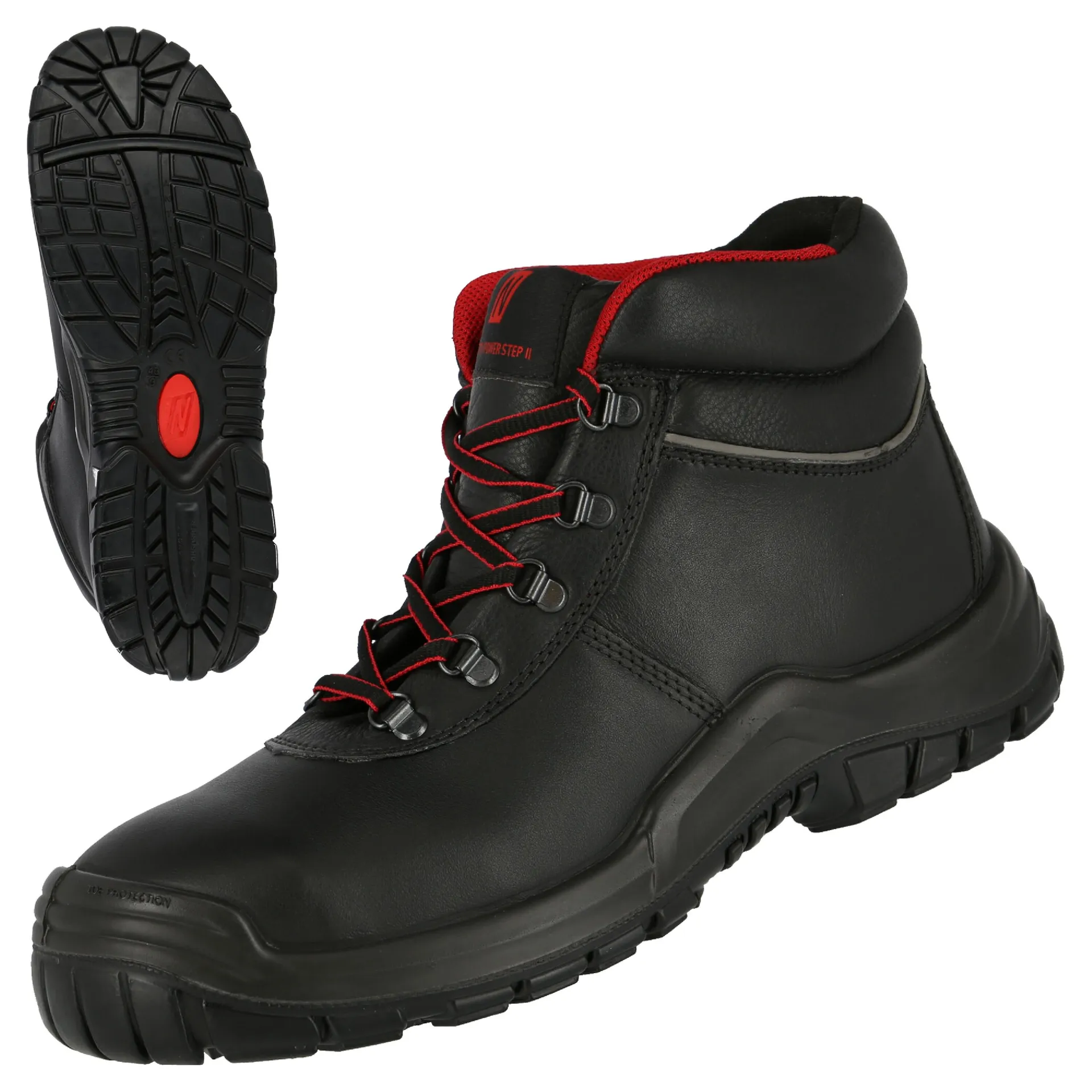 NITRAS POWER STEP MID, S3 HI HRO Sicherheitsstiefel, halbhoch, schwarz, EN ISO 20345, DGUV Regel 112-191 (7211)