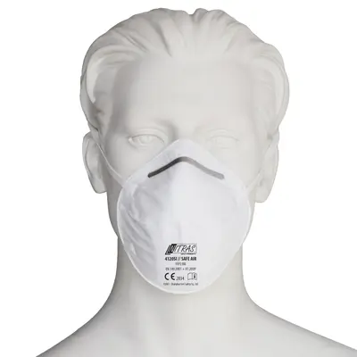 NITRAS SAFE AIR, Atemschutzmaske, FFP2 NR, ohne Ventil, weiß, EN 149, Box à 20 Stück (4120SI)