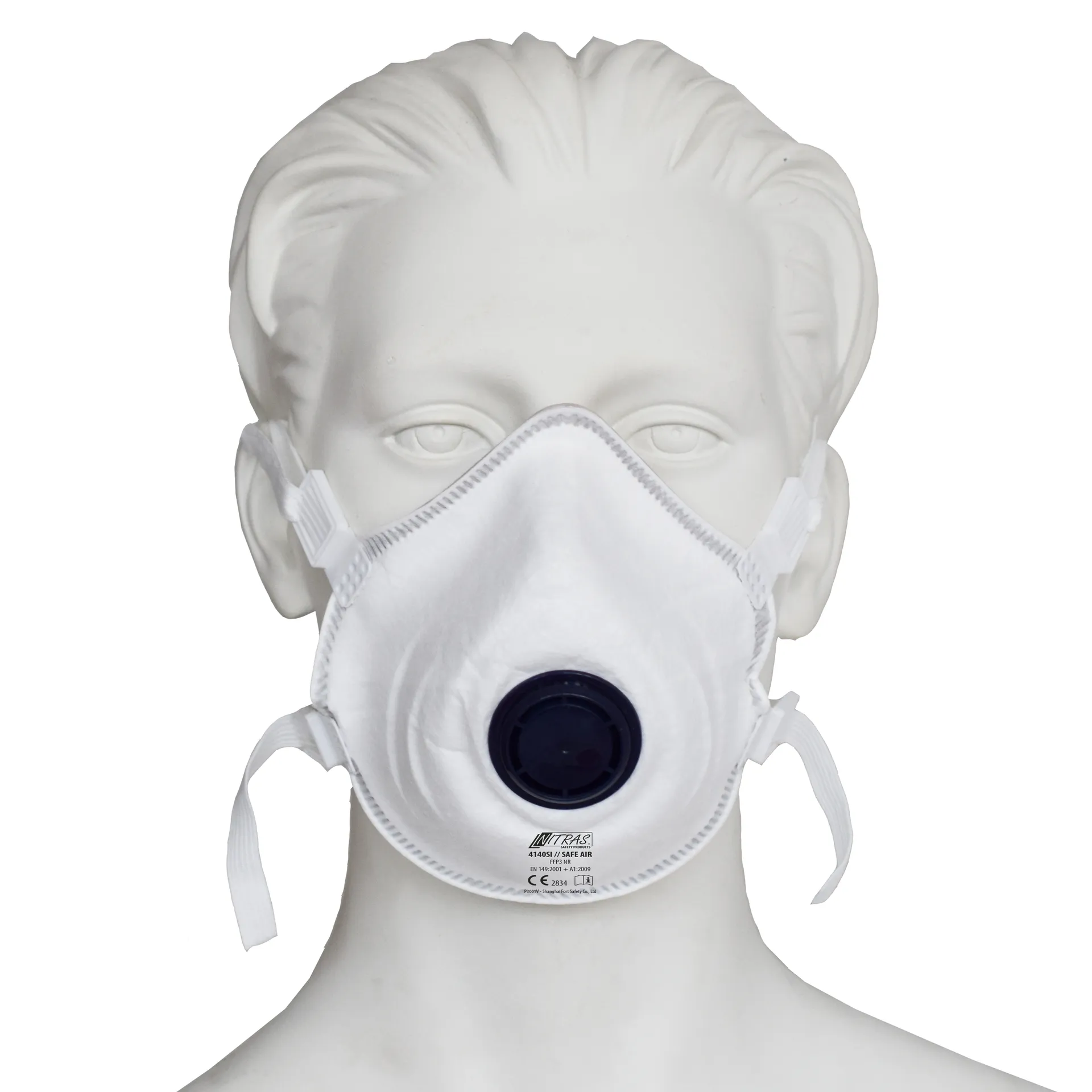 NITRAS SAFE AIR, Atemschutzmaske, FFP3 NR, mit Ventil, weiß, EN 149, Box à 10 Stück (4140SI)