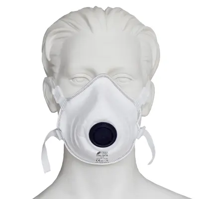 NITRAS SAFE AIR, Atemschutzmaske, FFP3 NR, mit Ventil, weiß, EN 149, Box à 10 Stück (4140SI)