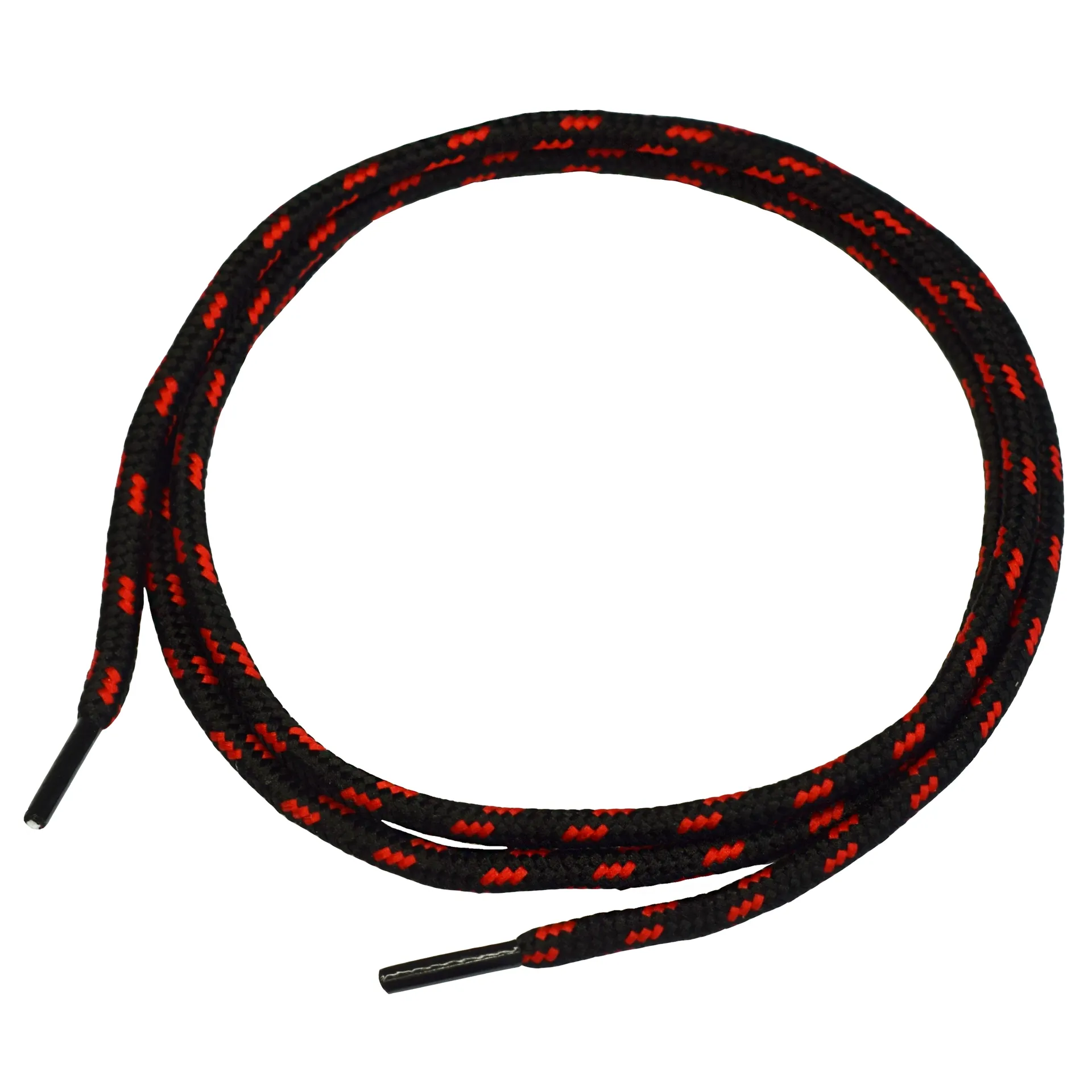 NITRAS Schnürsenkel, schwarz / rot (7300S)