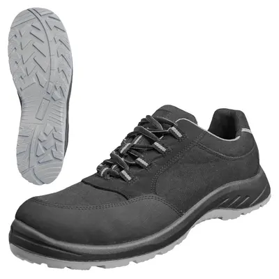 NITRAS SOLID STEP, schwarz / grau, S3S CI FO Sicherheitshalbschuhe , EN ISO 20345, EN IEC 61340-4-3, DGUV Regel 112-191 (7435)