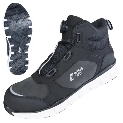 NITRAS SONIC STEP MID FIT, S3S FO HRO SC SR, Sicherheitsstiefel, halbhoch, EN ISO 20345, EN IEC 61340-4-3, DGUV Regel 112-191 (7446)