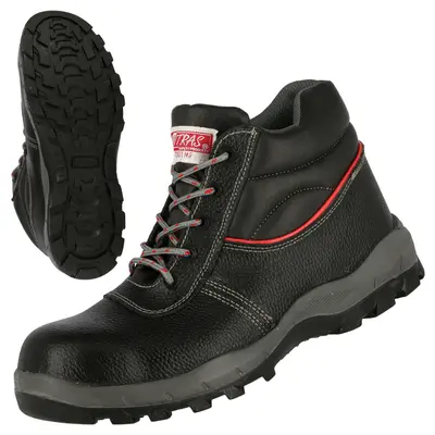 NITRAS STEP MID MF, S3 Sicherheitsstiefel, halbhoch, schwarz, EN ISO 20345, DGUV Regel 112-191 (7201MF)