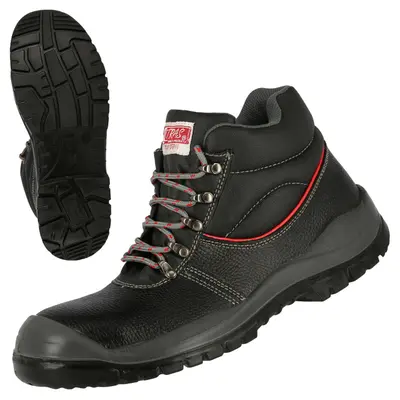 NITRAS STEP MID, S3 Sicherheitsstiefel, halbhoch, schwarz, EN ISO 20345 (7201)