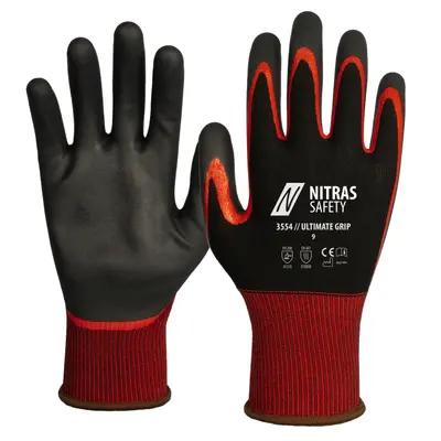 NITRAS ULTIMATE GRIP, Montagehandschuhe, EN ISO 21420, EN 388, EN 407 (3554)