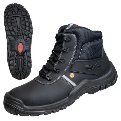 NITRAS UTILITY STEP MID, S3L CI FO SR Sicherheitsstiefel, schwarz, EN ISO 20345, EN IEC 61340-4-3, DGUV Regel 112-191 (7216)