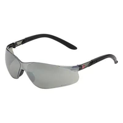 NITRAS VISION PROTECT, Schutzbrille, schwarz / schwarz, silber verspiegelt, EN 166 (9013)