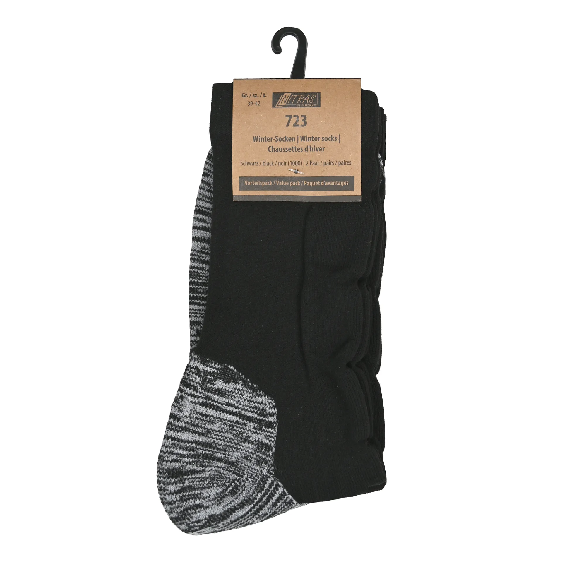 NITRAS Winter-Socken, schwarz, OEKO-TEX (723)