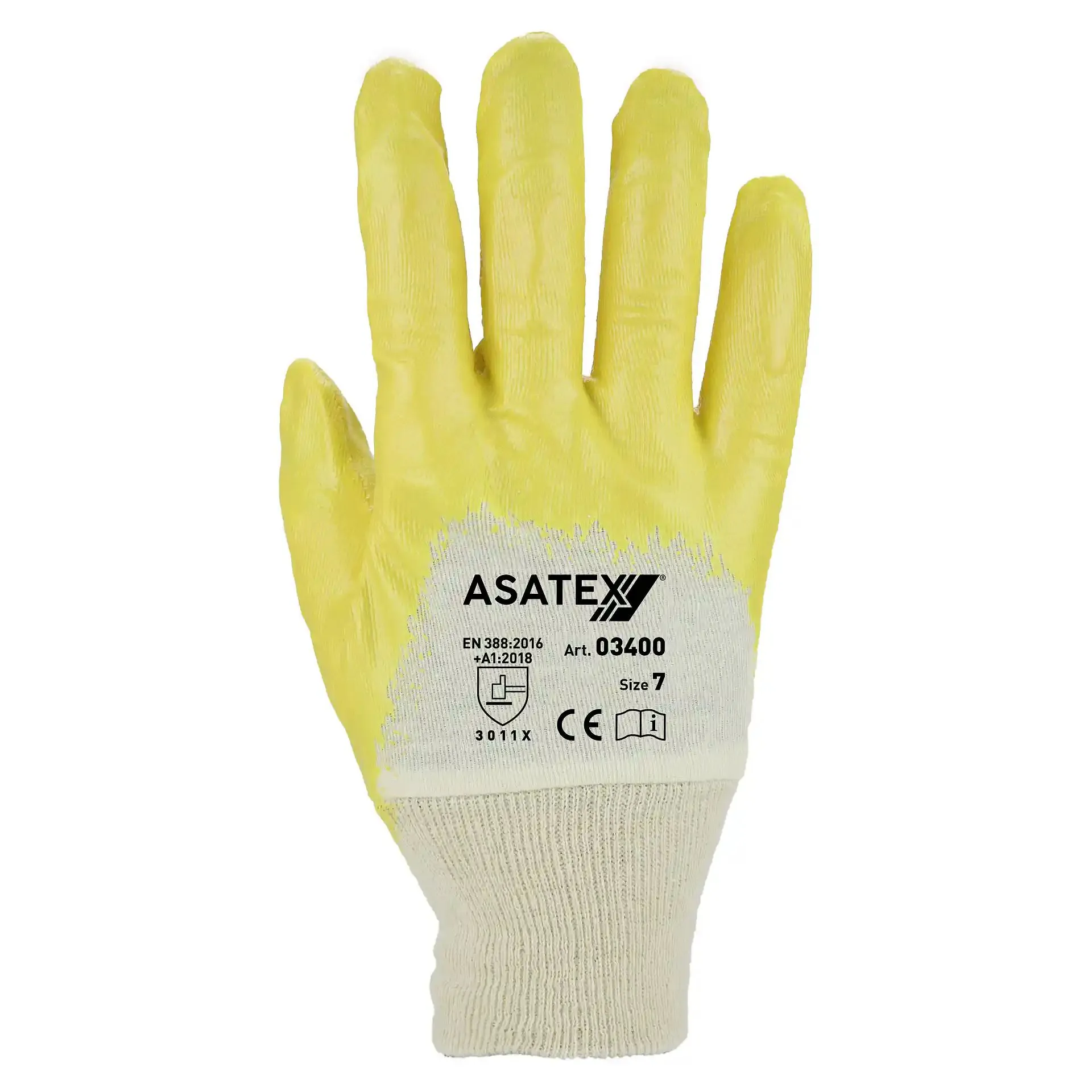 Asatex Nitril-Handschuh 03400 gelb