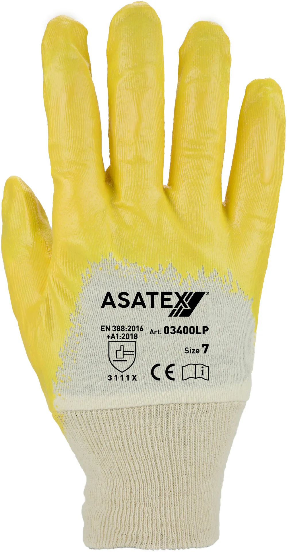 Asatex Nitril-Handschuh 03400LP gelb