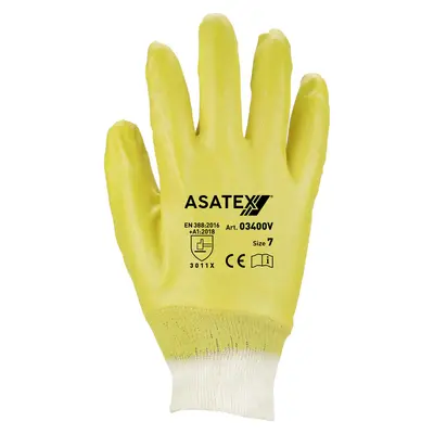 Asatex Nitril-Handschuh 03400V gelb