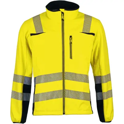 Asatex PREVENT® Trendline Softshelljacke PTW-SN orange/schwarz