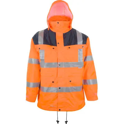 Asatex PREVENT® Warnschutz-Parka 3350 orange/blau
