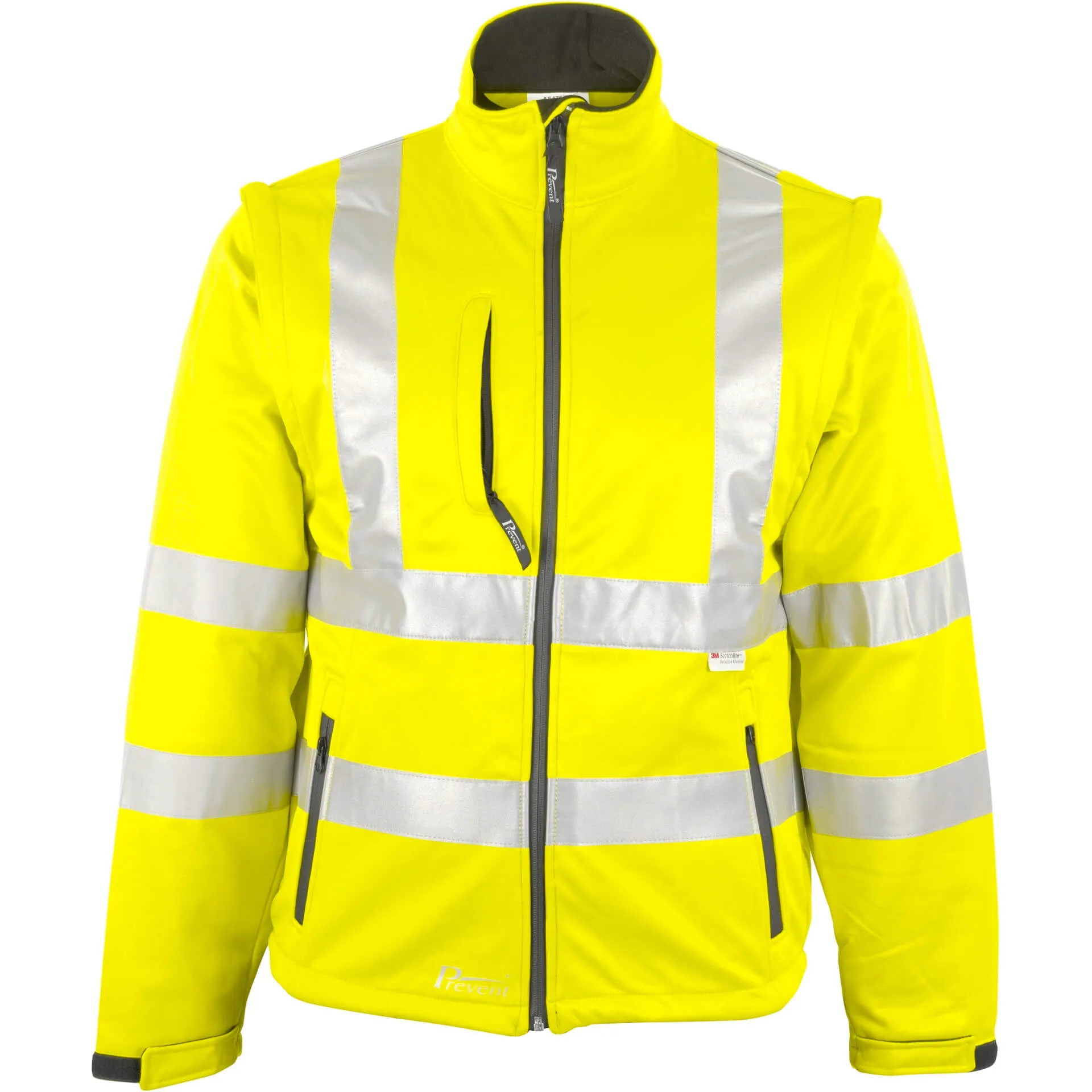 Asatex PREVENT® Warnschutz-Softshelljacke 8060G gelb