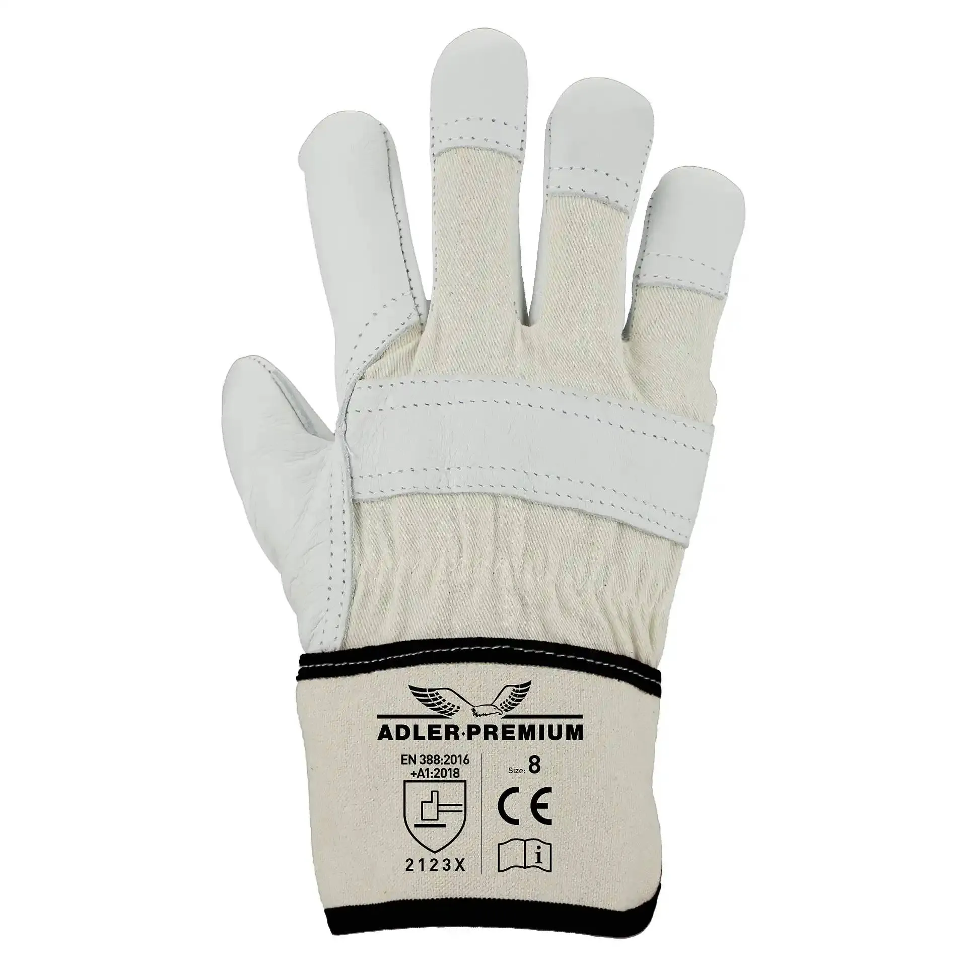 Asatex Rindnarbenleder-Handschuh ADLER-PREMIUM natur