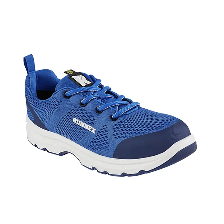 RUNNEX S1 ESD-Sicherheitshalbschuhe FlexStar Blau/Weiß (5104)