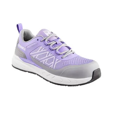 RUNNEX S1P-Damen-ESD-Sicherheitshalbschuhe GirlStar Violett/Grau/Weiß (5181)