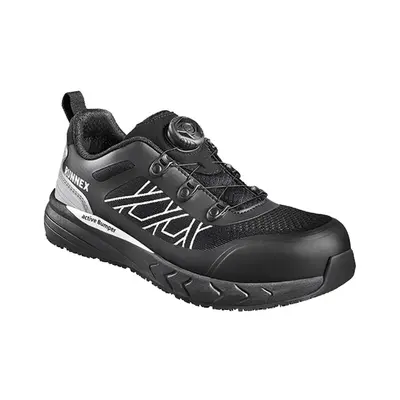 RUNNEX S1PS-Damen-ESD-Sicherheitshalbschuhe atop GirlStar Schwarz/Weiß/Grau (5192)