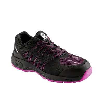 RUNNEX S1PS-Damen-ESD-Sicherheitshalbschuhe GirlStar Schwarz/Pink (5180)