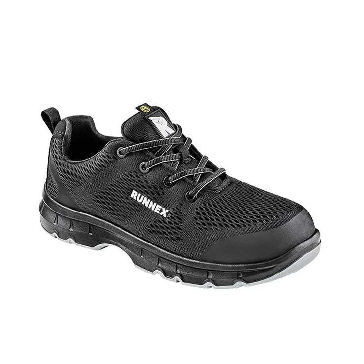RUNNEX S1PS- ESD-Sicherheitshalbschuhe FlexStar Schwarz/Grau (5103)