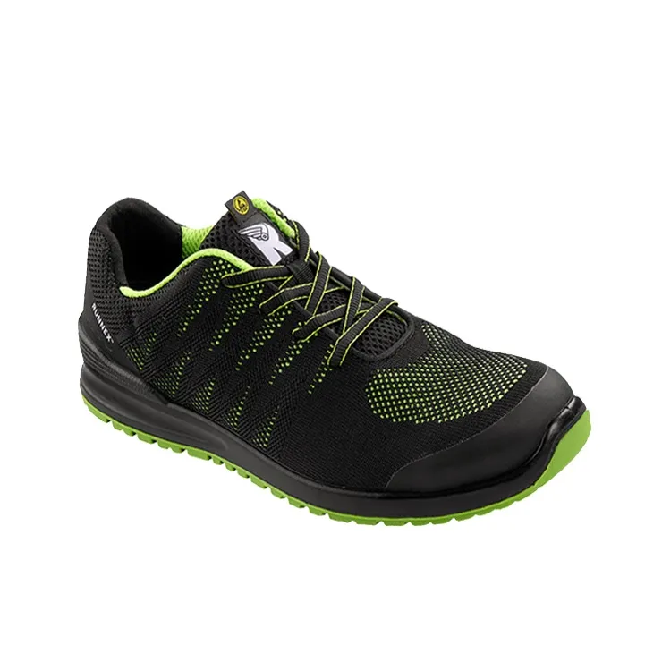 RUNNEX S1PS-ESD-Sicherheitshalbschuhe SportStar Schwarz/Grün (5107)