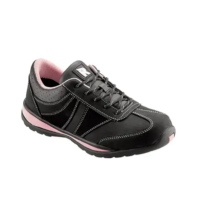 RUNNEX S2-Damen-Sicherheitshalbschuhe GirlStar Schwarz/Pink (5280)