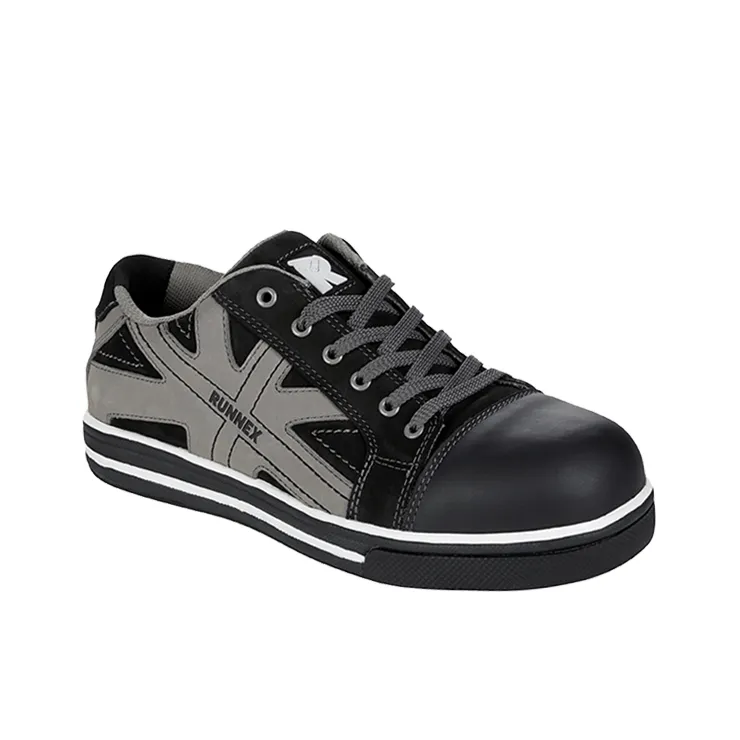 RUNNEX S3-Sicherheitshalbschuhe SportStar Schwarz/Grau (5342)