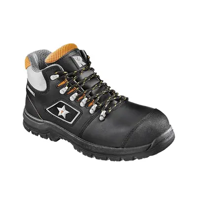 RUNNEX S3-Sicherheitsschnürstiefel TeamStar Schwarz/Orange (5308)
