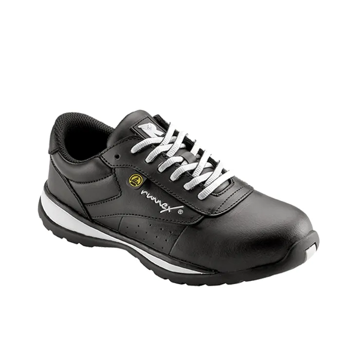 RUNNEX S3S-Damen-ESD-Sicherheitshalbschuhe GirlStar Schwarz/Weiß (5382)