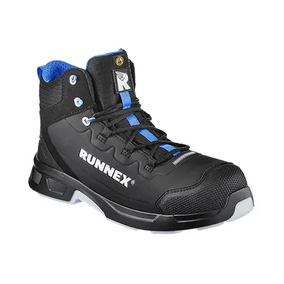 RUNNEX S3S-ESD-Sicherheitsschnürstiefel ActionStar Schwarz/Blau (5355)