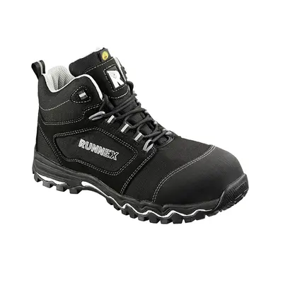 RUNNEX S3S-ESD-Sicherheitsschnürstiefel LightStar Schwarz/Weiß/Grau (5323)